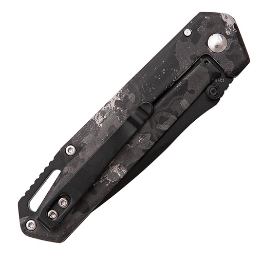 Picture of Bear & Son Brisk 3.0 Medium Folding Knife 2-7/8" Drop Point Blade Midnight Camo 7301533 61542