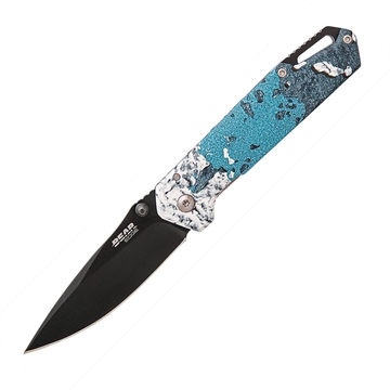 Picture of Bear & Son Brisk 3.0 Medium Folding Knife 2-7/8" Drop Point Blade TrueTimber Rift Blue 61543