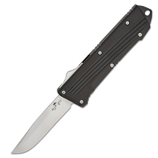 Picture of BEAR & SONS CUTLERY CLUTCH IV 4 1/2" CLOSED D2 STEEL CLIP BLADE OTF-400-ALBK