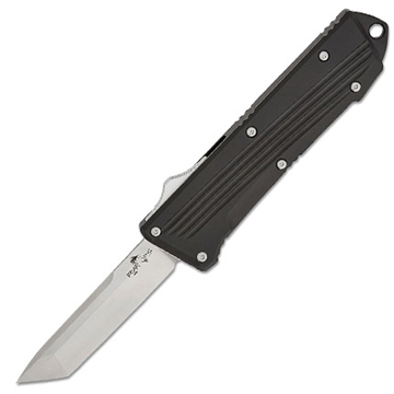 Picture of BEAR & SONS CUTLERY CLUTCH IV 4 1/2" CLOSED D2 STEEL TANTO BLADE OTF-410-ALBK
