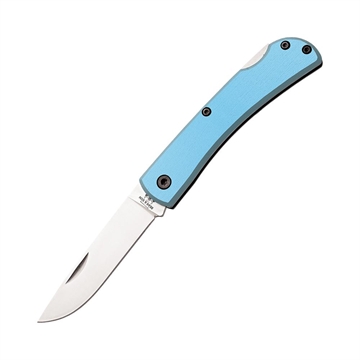 Picture of Bear & Son Locking Farmhand Folding Knife 2-3/4" Drop Point Blade Blue with Clip 137LBL