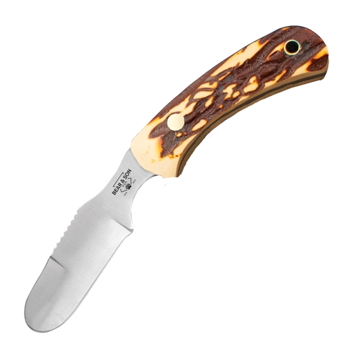 Picture of Bear & Son Stag Delrin Ergonomic Skinner Knife 6-1/2" Blade Stag SD43