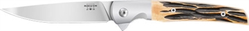 Picture of Bear & Son Rancher Sideliner Folding Knife 3-3/8" Drop Point Blade Stag Bone 730153007 521