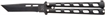 Picture of BEAR & SON BUTTERFLY KNIFE 3.58" BLACK TANTO BLADE 115TANB