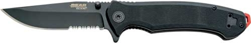 Picture of BEAR & SON PATTERN 112 3.5" SPRING ASSIST W/SERR BLADE BLK 71131