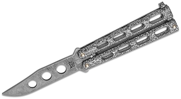 Picture of BEAR & SONS CUTLERY & SN 4" SLVR VEIN BTTRFLY TRNR 113TR