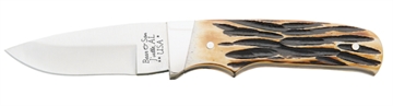 Picture of BEAR & SONS CUTLERY 7" INDIA STG BNE SKNR W/LTHER SHTH 548