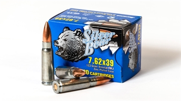Picture of Bear Ammo 7.62x39mm 123 Grain Full Metal Jacket 500 Round Case A762NFMJ-500