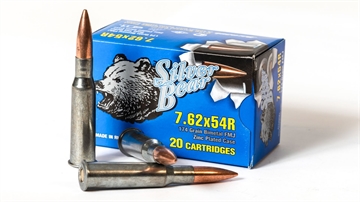 Picture of Bear Ammo 7.62x54R 174 Grain Full Metal Jacket 500 Round Case A754NFMJ-500