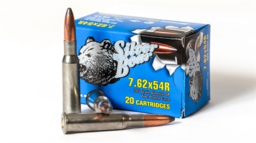 Picture of Bear Ammo 7.62x54R 203 Grain Bimetal Zinc Plated Soft Point 500 Round Case A754SPN-500
