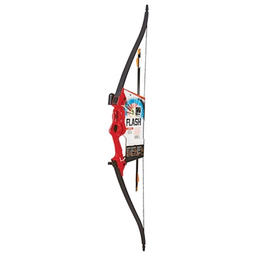 Picture of Bear Archery Traditional Youth Bow Flash 18lb Ambidextrous Red AYS500RD