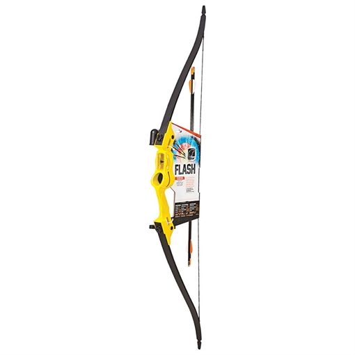 Picture of Bear Archery Traditional Youth Bow Flash 18lb Ambidextrous Yellow AYS500YW