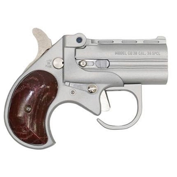 Picture of BEARMAN BIG BORE DERRINGER HGD 38 SPECIAL 2.75" W/ GUARDIAN PKG. SATIN  W/ ROSEWOOD GRIPS BEAGBBG38SR