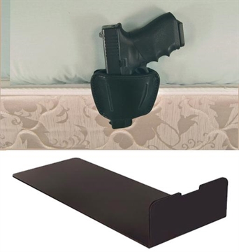 Picture of Bedside Gun Bracket with BLACK 035 Concealed Carry Holster LARGE HM035BLK