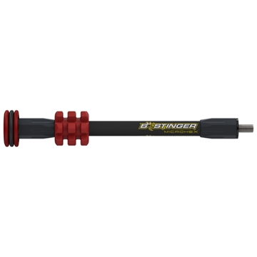 Picture of Bee Stinger Bee Stinger MicroHex Stabilizer Red 8 in. MHX08RD