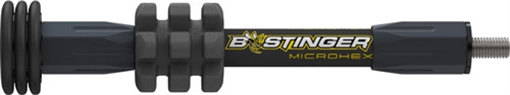 Picture of Bee Stinger Bee Stinger MicroHex Stabilizer Matte Black 6 in. MHX06MB
