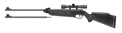 Picture of Beeman Black Club Combo Spring Piston 22 1rd Shot Black Black Receiver Black Scope 4x32mm 1022