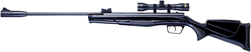 Picture of Beeman Sportsman Combo Gas Ram 177 Pellet 1rd, Black, Fixed Synthetic Stock, Fiber Optic Sights, 4x32mm Scope 10616GP