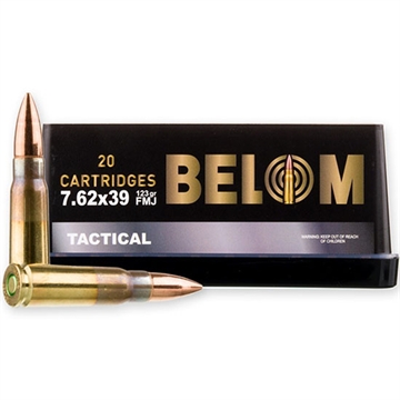 Picture of BELOM 7.62X39 BRASS 123GR FMJ 20RD BOX 24 BOXES PER CASE 860611060809