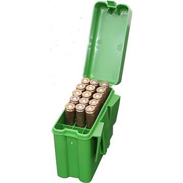 Picture of MTM Case-Gard Ammo Box Belt Style Multi Caliber Green Polypropylene 20rd RM2010