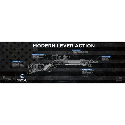 Picture of Midwest Industries GUN MAT LEVER ACTION SERIES 36''X12'' BLACK MI-GUNMAT-LEVER