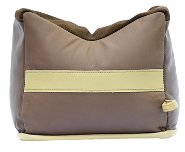 Picture of BenchMaster BMALBBKE Bench Bag Large Empty Brown Leather Front Bag 24 oz BMALBBLE