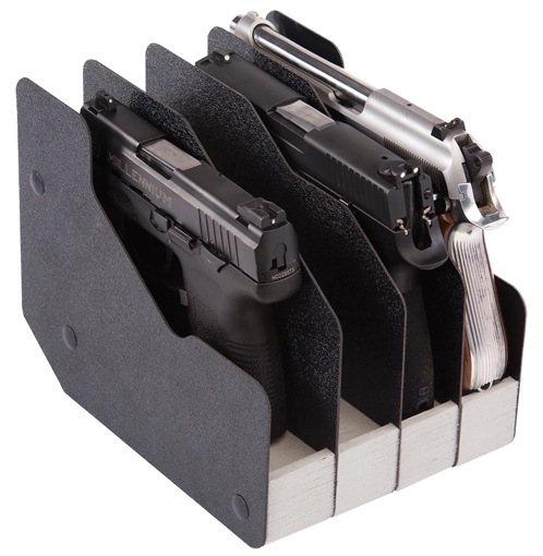 Picture of BenchMaster WeaponRac Four Pistol Universal Handgun Metal Black BMWRM14