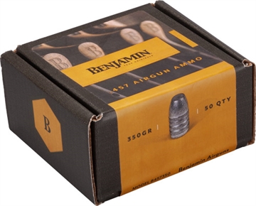 Picture of BENJAMIN 457 CALIBER PELLETS 350 GRAIN FLAT NOSE 50 PACK B457350