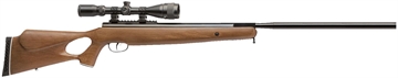 Picture of Benjamin Trail XL Nitrogen Piston 22 Pellet 1rd Black Hardwood Fixed Thumbhole Stock 3-9x40mm BT1122WNP