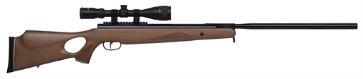 Picture of Benjamin Trail XL Nitrogen Piston 25 Pellet Black Hardwood Fixed Thumbhole Stock 3-9x40mm AO BT725WNP