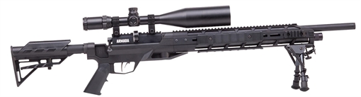 Picture of Benjamin Tactical Armada PCP 22 Pellet 10+1 Shot Black Black Receiver Black M4 Telescopic Stock Scope 4-16x50mm AO BTAP22SX