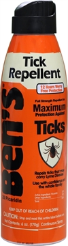 Picture of Ben's Tick Repellent Eco-Spray Odorless Scent 6 oz Aerosol Repels Ticks Effective Up to 12 hrs 00067300
