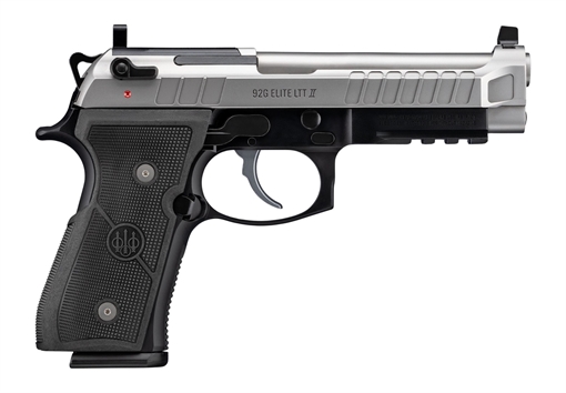 Picture of BERETTA 92G ELITE LTT 2 9MM 4.7" 15RD INOX BLACK TWO TONE J92ELITE2G15