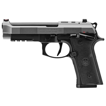 Picture of Beretta 92XI, Single Action Only, Semi-automatic, Full Size, 9MM, 4.7" Barrel, Matte Finish, Silver Cerakote Slide, Black Slide, 10 Rounds, 2 Magazines J92FSR920