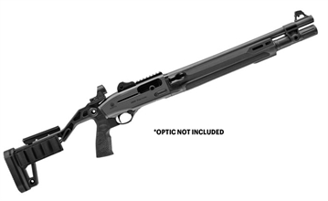 Picture of Beretta 1301 Tactical Mod 2, Semi-automatic Shotgun, 12 Gauge, 3" Chamber, 18.5" Barrel, Anodized Finish, Black, Adjustable Chisel Stock, M-LOK Forend, Improved Cylinder, Ghost Ring Sight, 7 Rounds J131M2CPC187
