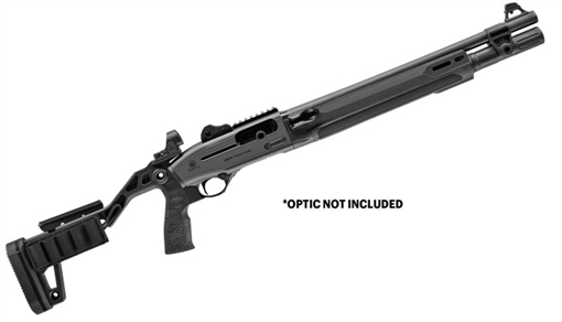 Picture of Beretta 1301 Tactical Mod 2, Semi-automatic Shotgun, 12 Gauge, 3" Chamber, 18.5" Barrel, Anodized Finish, Black, Folding Adjustable Chisel Stock, M-LOK Forend, Improved Cylinder, Ghost Ring Sight, 7 Rounds J131M2CPFC187