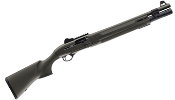 Picture of Beretta 1301 Tactical Mod 2, Semi-automatic Shotgun, 12 Gauge, 3" Chamber, 18.5" Barrel, Anodized Finish, Olive Drab Green, Synthetic Stock, M-LOK Forend, Improved Cylinder, Ghost Ring Sight, 7 Rounds J131M2CTT187G