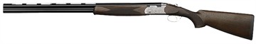 Picture of Beretta 686 Silver Pigeon I Sporting Left Hand, Over/Under, 12 Gauge, 30" Barrels, Floral Engraving, Silver Receiver, Oil Finished Wood Stock, 5 Choke Tubes -F,IM,M,IC,C, Optima Choke HP Chokes, 2 Rounds J686S1230BFL