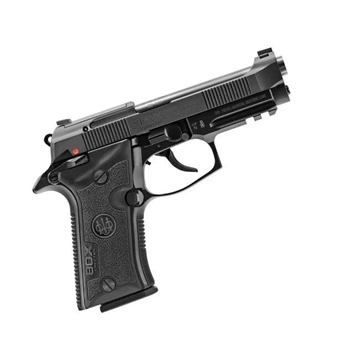 Picture of Beretta 80X Cheetah, Double Action/Single Action, Semi-automatic, Metal Frame Pistol, 380 ACP, 3.9" Barrel, Polymer Grip, Manual Safety/Decocker, Black, 13 Rounds, 2 Magazines, Front Picatinny Rail, Optic Ready J80XBLK13