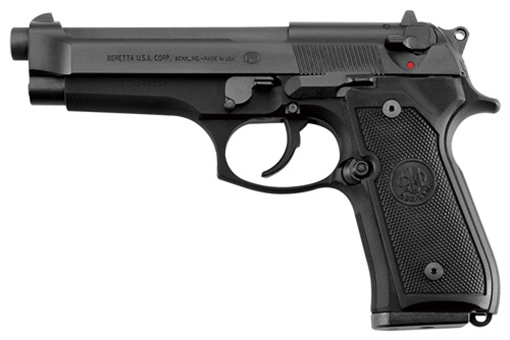 Picture of BERETTA 92FS 9MM 4.9" FS 3-DOT 10-SHOT BLUED BLACK POLY USA J92F300