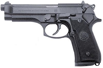 Picture of Beretta USA 92FS *CA Compliant Full Size Frame 9mm Luger 10+1 4.90" Black Steel Barrel, Black Bruniton Serrated Steel Slide, Black Bruniton Aluminum Frame w/Beavertail, Ambidextrous, US Made J92F300CA