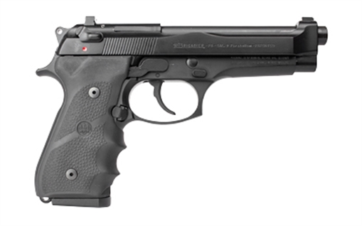 Picture of Beretta 92FS, Brigadier, Double Action/Single Action, Semi-automatic, Metal Frame Pistol, Full Size, 9MM, 4.9" Barrel, Blued Finish, Rubber Grips, 3 Dot Sights, Ambidextrous Safety, 10 Rounds, 2 Magazines, California Compliant J92F700CA
