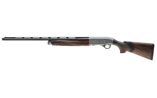 Picture of Beretta A400 Xcell Sporting, with Kick Off Recoil Reduction System, Semi-automatic, 12 Gauge 3" Chamber, 30" Barrel, Acuatech Shield Gray, Blued Barrel, Wood Stock, Bead Front Sight, OCHP Extended Choke, C, M, F Chokes Included, 2 Rounds J42CK10