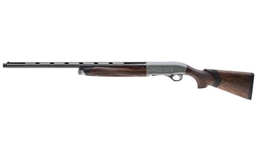Picture of Beretta A400 Xcell Sporting, with Kick Off Recoil Reduction System, Semi-automatic, 12 Gauge 3" Chamber, 32" Barrel, Acuatech Shield Gray, Blued Barrel, Wood Stock, Bead Front Sight, OCHP Extended Choke, C, M, F Chokes Included, 2 Rounds J42CK12