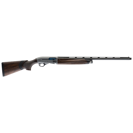 Picture of Beretta A400 Xcell Sporting, with Kick Off Recoil Reduction System, Semi-automatic, 12 Gauge 3" Chamber, 28" Barrel, Acuatech Shield Gray, Blued Barrel, Wood Stock, Bead Front Sight, OCHP Extended Choke, C, M, F Chokes Included, 2 Rounds J42CK18
