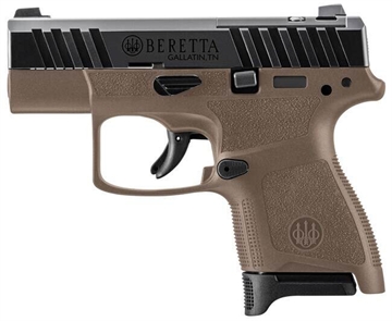 Picture of Beretta USA APX A1 Carry Micro-Compact Frame 9mm Luger 8+1 3" Blued Steel Barrel, Black Serrated Steel Slide, Flat Dark Earth Polymer Frame, Polymer Grip JAXN9258A1