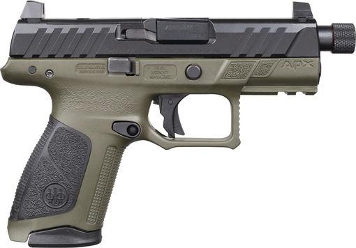 Picture of Beretta APX-A1 Compact Tactical Handgun 9mm Luger 15rd Magazines(3) 4.2" Threaded Barrel ODG Grip Optic Ready JAXA1C915TAC