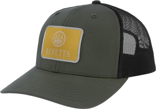 Picture of BERETTA CAP FIELD 112 TRUCKER SQUARE PATCH MESH LODEN/GRPHT! BC024T1675070DUNI