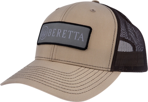 Picture of BERETTA CAP SDY TRUCKER RECT PATCH MESH BACK KHAKI/BLACK! BC018T167501TU