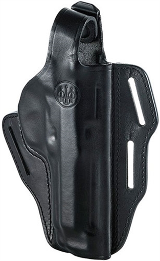 Picture of BERETTA HOLSTER 92FS/M9A1 BELT SLIDE RH LEATHER BLACK E01648